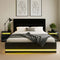 Artiss RGB LED QUEEN Bed Frame with 2 Bedside Tables 16 Colour