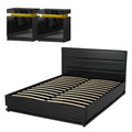 Artiss RGB LED QUEEN Bed Frame with 2 Bedside Tables 16 Colour
