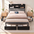 Artiss Queen Bed Frame with Storage, 4 Drawers and Charging Station