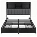 Artiss Queen Bed Frame with Storage, 4 Drawers and Charging Station