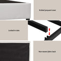 Artiss Queen Bed Frame Grey Fabric Headboard Platform Base