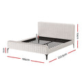 Artiss King Bed Frame Mattress Set Platform Pocket Coil Linen