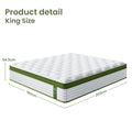 Artiss King Bed Frame Mattress Set Platform Pocket Coil Linen