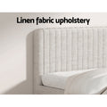 Artiss King Bed Frame Mattress Set Platform Pocket Coil Linen