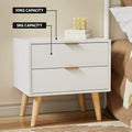 Artiss QUEEN Bed Frame Bedside Table Gas Lift Storage Boucle