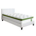 Artiss Single Bed Frame Mattress Set 30cm Medium Firm Boucle