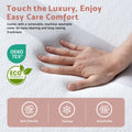 Artiss King Single Bed Frame BedStory Mattress Set Pink Velvet Scallop Bedhead with 20cm Mattress