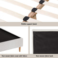 Artiss Queen Bed Frame Upholstered Headboard Linen Beige