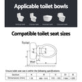 Cefito Electric Bidet Toilet Seat Auto Wash Dry Panel Control