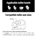 Cefito Electric Bidet Toilet Seat Cover Knob Control