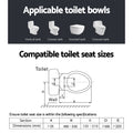 Cefito Electric Bidet Toilet Seat V Shape Spray Water Wash