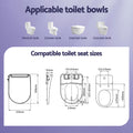 Cefito Electric Bidet Toilet Seat D-Shape Heated Air Dryer