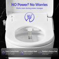 Cefito Electric Bidet Toilet Seat D-Shape Heated Air Dryer