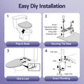 Cefito Electric Bidet Toilet Seat D-Shape Heated Air Dryer