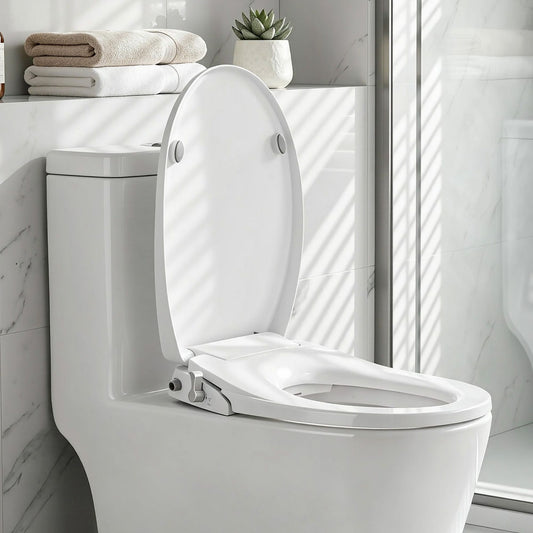 Cefito Non Electric Bidet Toilet Seat O-Shape Dual Nozzle
