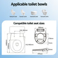 Cefito Non Electric Bidet Toilet Seat O-Shape Dual Nozzle