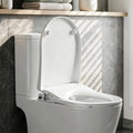 Cefito Bidet Toilet Seat D-Shape Dual Nozzle Soft Close WaterMark