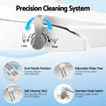 Cefito Bidet Toilet Seat D-Shape Dual Nozzle Soft Close WaterMark
