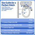 Cefito Bidet Attachment Dual Nozzle Self-Cleaning Cold Water Toilet