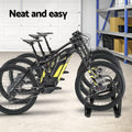 Weisshorn 3 Bike Stand Rack Floor Storage Holder Black