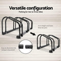 Weisshorn 3 Bike Stand Rack Floor Storage Holder Black