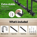 Weisshorn 3 Bike Stand Rack Floor Storage Holder Black