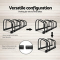 Weisshorn 4 Bike Stand Rack Floor Mount Bicycle Storage Parking Black