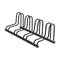 Weisshorn 4 Bike Floor Stand Rack Fits 20