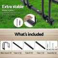 Weisshorn 5 Bike Rack Stand Floor Bicycle Storage Parking Holder Black