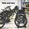 Weisshorn 6 Bike Stand Rack Floor Bicycle Storage Parking Black