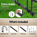 Weisshorn 6 Bike Stand Rack Floor Bicycle Storage Parking Black