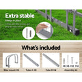 Weisshorn 6 Bike Stand Rack Floor Storage Parking Holder Silver