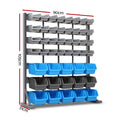 Giantz 47 Bin Storage Rack Freestanding Steel Frame