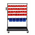 Giantz 74 Bin Storage Rack Mobile Double Sided Workshop Organiser