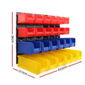 Giantz 48 Bin Wall Mounted Peg Board Storage Rack