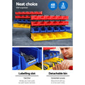 Giantz 48 Bin Wall Mounted Peg Board Storage Rack