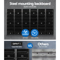 Giantz 48 Bin Wall Mounted Peg Board Storage Rack