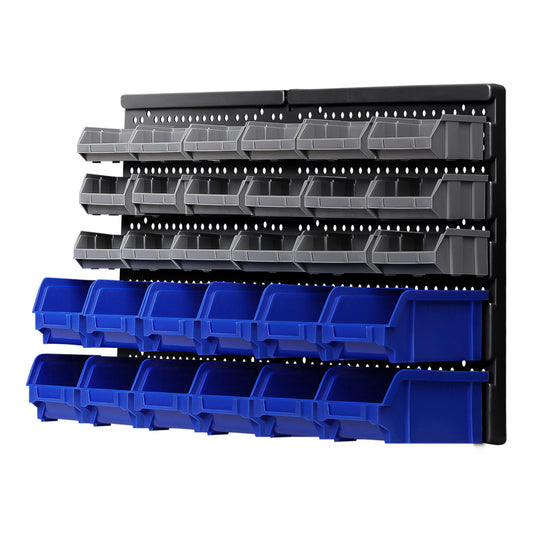 Giantz 30 Bin Wall Mounted Storage Rack Organiser