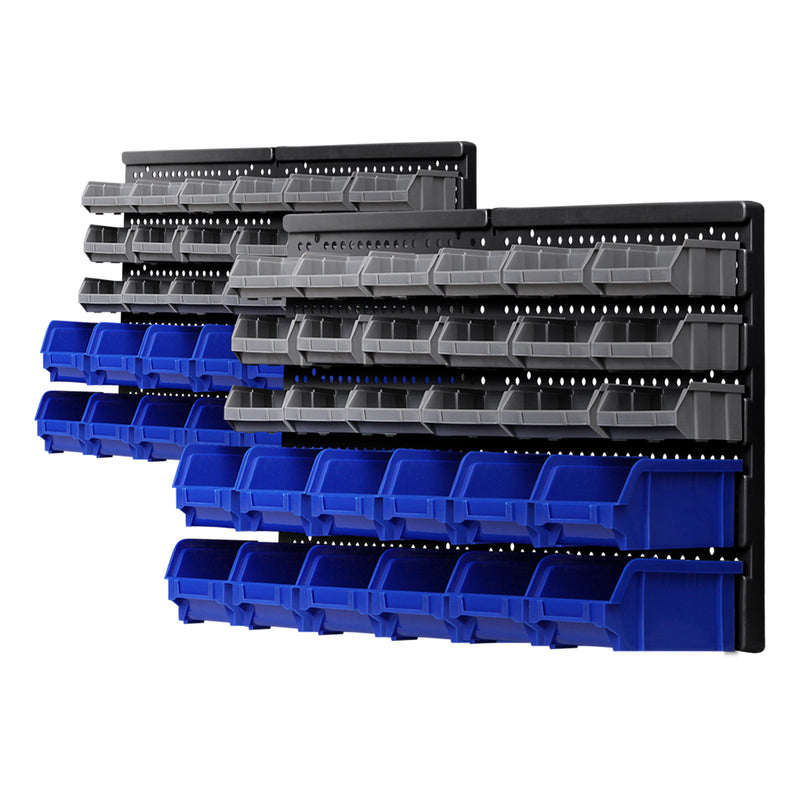 Giantz 60 Bin Wall Mounted Storage Rack Organiser
