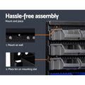 Giantz 60 Bin Wall Mounted Storage Rack Organiser