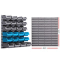 Giantz 44 Storage Bin Rack Wall Peg Board