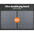 Giantz 44 Storage Bin Rack Wall Peg Board