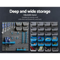 Giantz 44 Storage Bin Rack Wall Peg Board