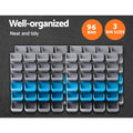 Giantz 96 Bin Wall Mounted Storage Rack