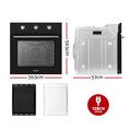 Devanti 60cm Built-in Electric Wall Oven Stainless Steel