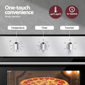 Devanti 60cm Built-in Electric Wall Oven 70L Stainless Steel