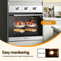 Devanti 60cm Built-in Electric Wall Oven 70L Stainless Steel