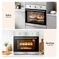 Devanti 60cm Built-in Electric Wall Oven 70L Stainless Steel