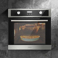 Devanti 80L Built-in Electric Oven Convection Grill Stainless Steel