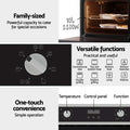Devanti 80L Built-in Electric Oven Convection Grill Stainless Steel
